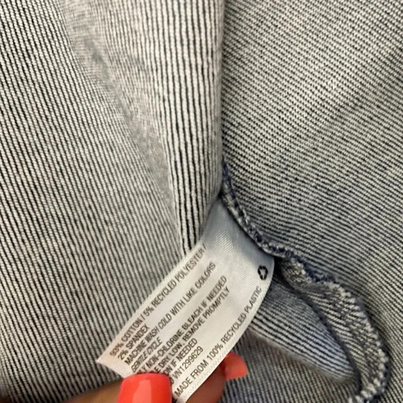 New Ava & Viv crop denim jacket plus-size - Picture 7 of 10